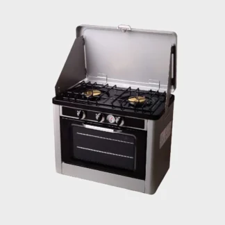 Freestanding Outdoor Gas Camping Oven and Stove 2 Burner Combo